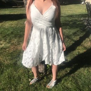 ABERCROMBIE & FITCH White Lace Summer Dress S